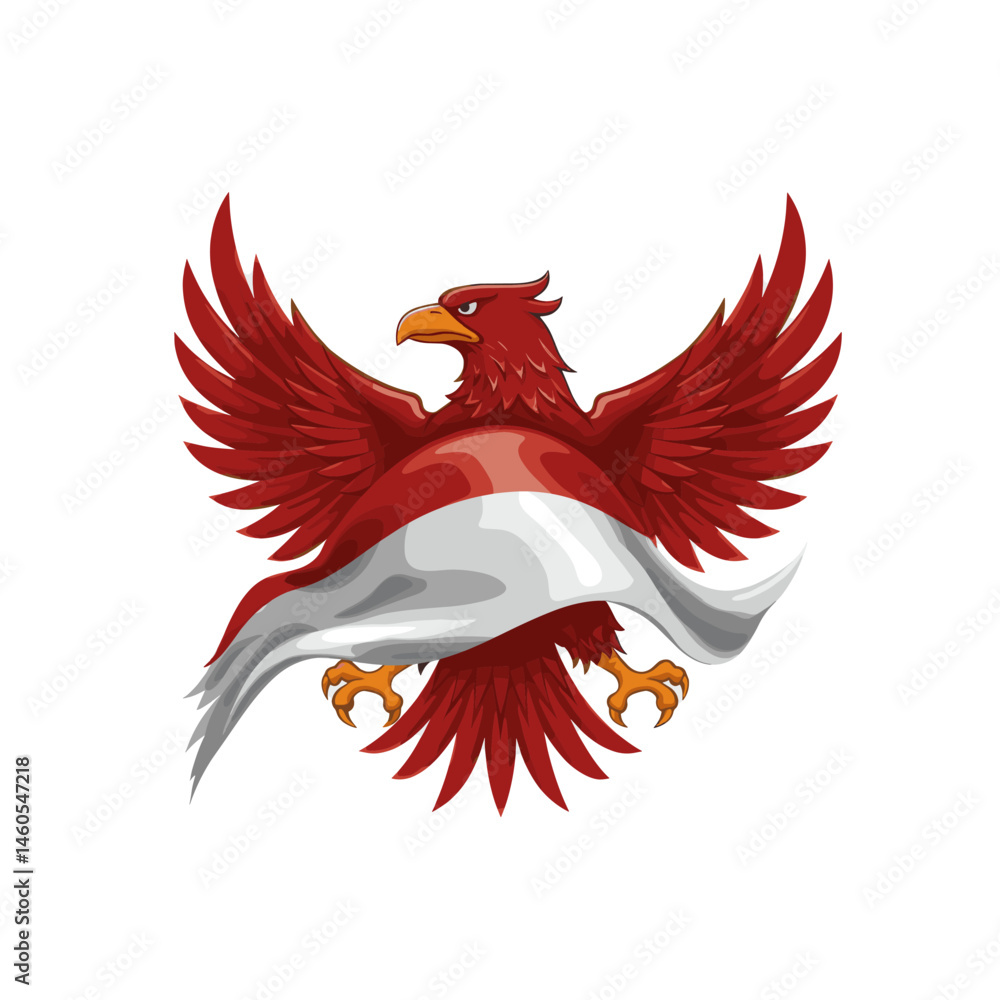 Obraz premium Flag of Unity: Together We Celebrate Pancasila Day