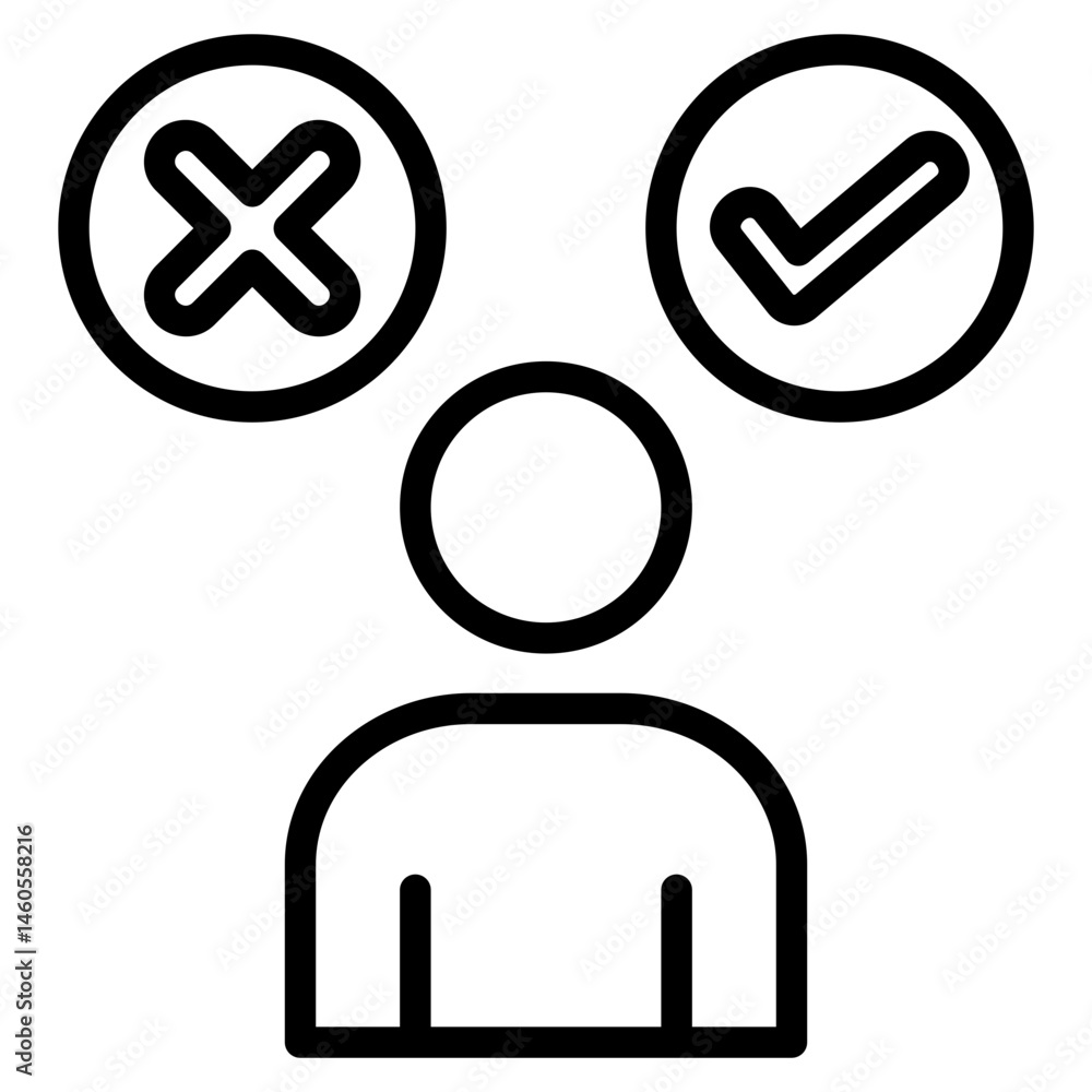 Obraz premium Decision Making Icon