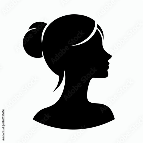 silhouette woman vector illustration