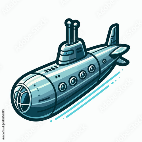 submarine vector illustration