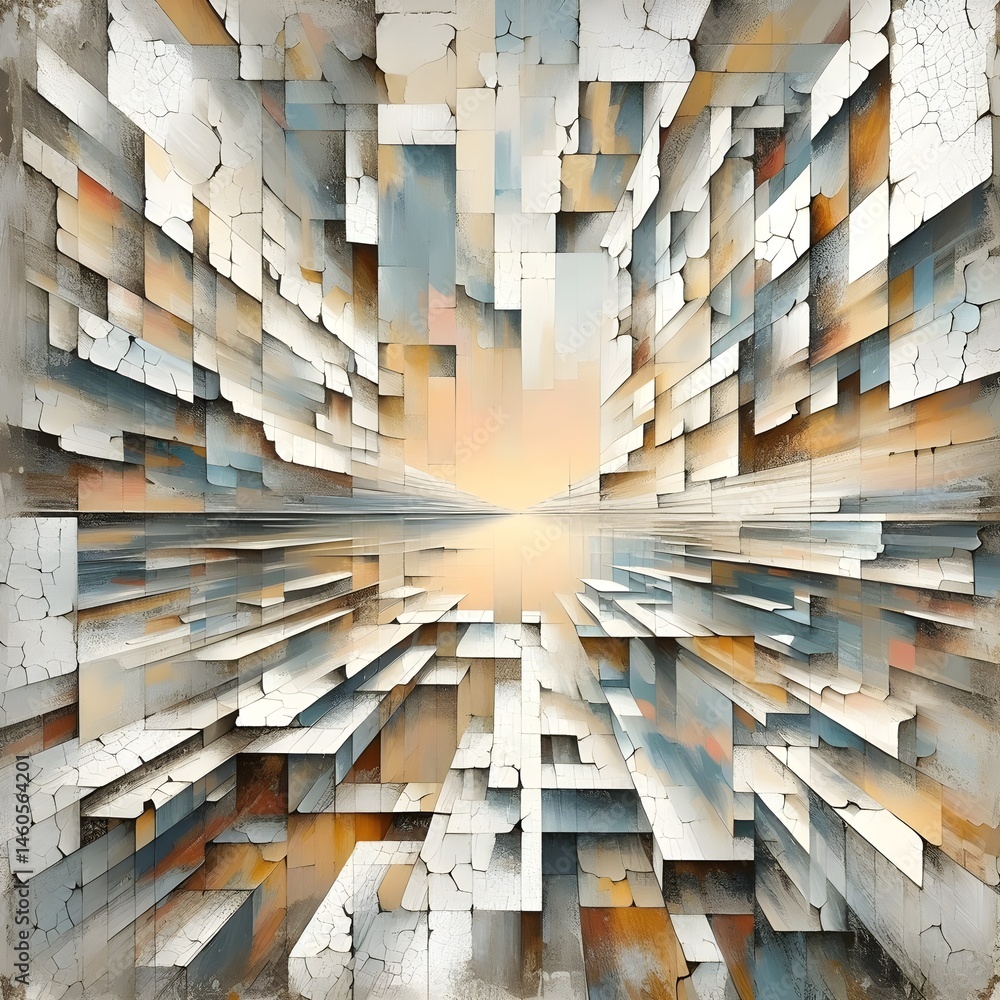 Fototapeta premium Cracked Metropolis 