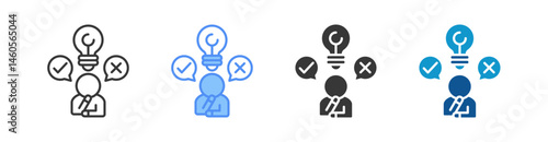 Decision Models Multistyle Icon Sheet