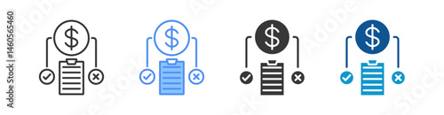 Impact Analysis Multistyle Icon Sheet