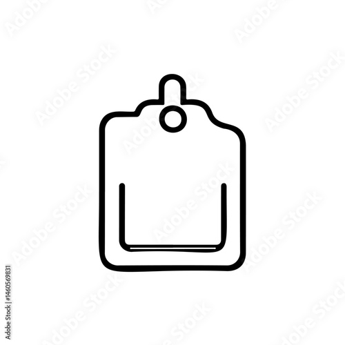Abstract depiction of a sleek, modern digital device or blank interface