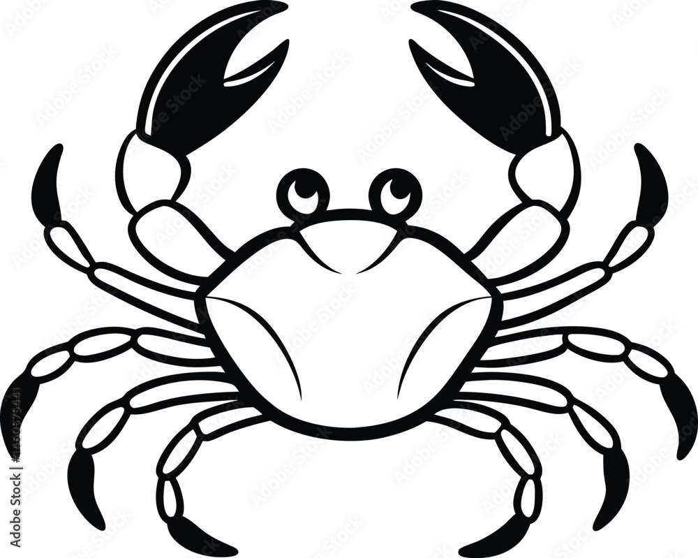 Fototapeta premium crab spider vector illustration