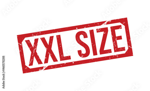 XXL SIZE rubber stamp on white background. XXL SIZE Stamp.
