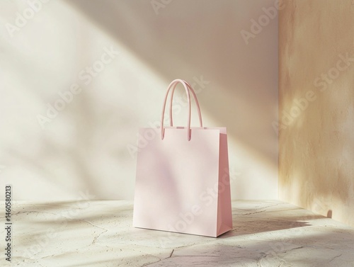 Pink Shopping Bag Mockup