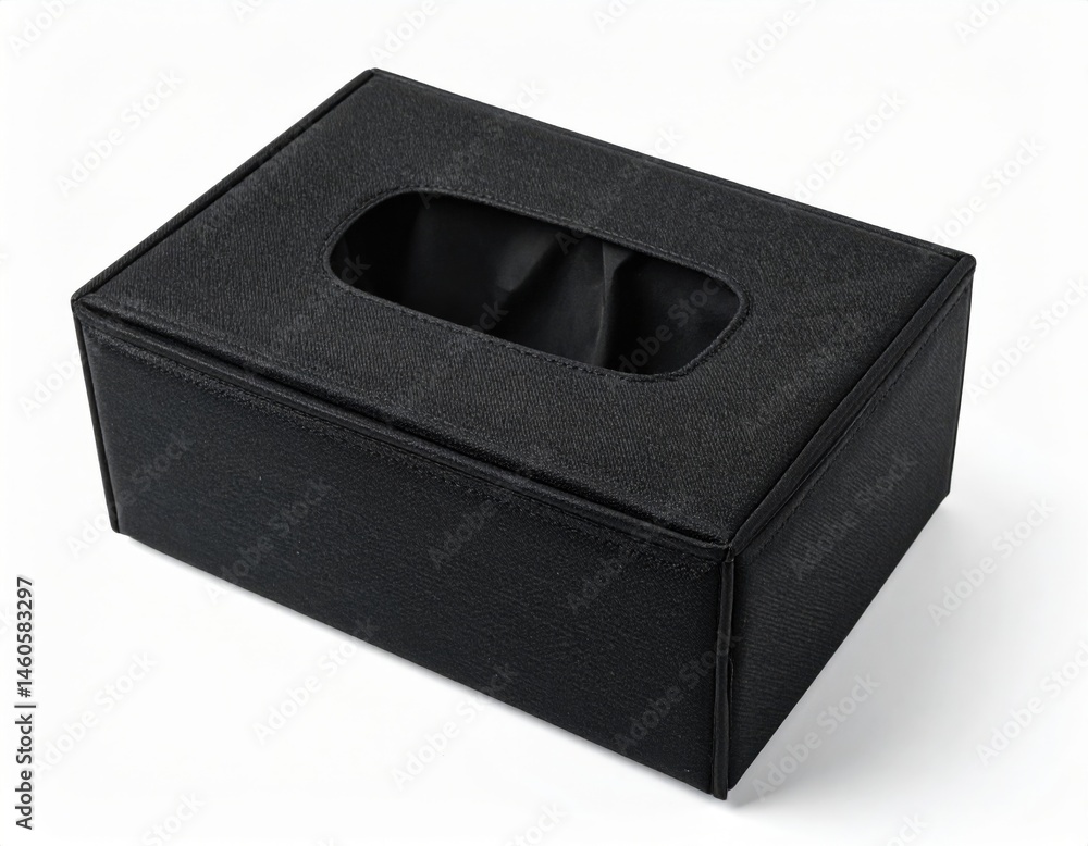Fototapeta premium Black Leather Look Tissue Box Holder