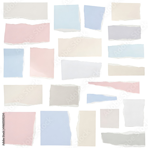 Wallpaper Mural Torn Paper Swatches Set Torontodigital.ca