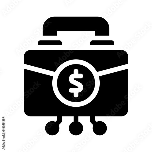 diversified portfolio glyph icon