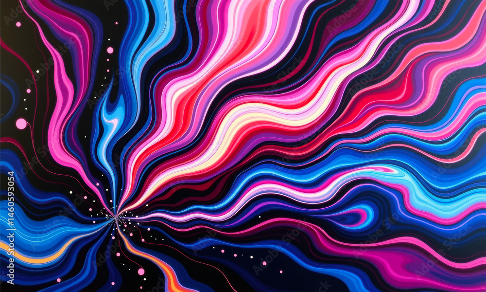 Obraz premium Colorful Abstract Flowing Lines