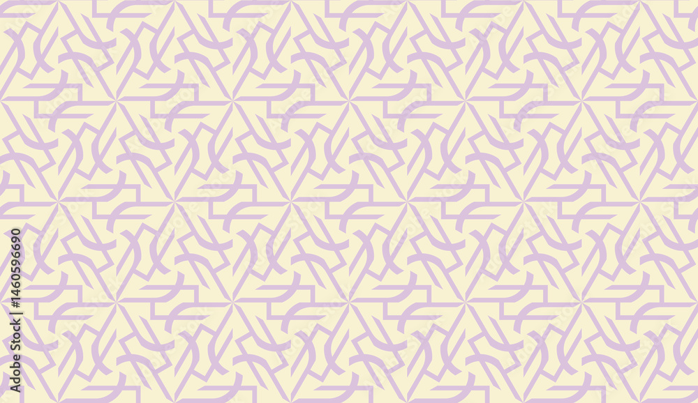 Pattern with polygonal geometric elements. Vector illustration. Template for wallpaper, interior design, decoration, scrapbooking page. Purple light orange color. seamless Pattern with polygonal geometric elements. Vector illustration. Template for wallpaper, interior design, decoration, scrapbooking page. Purple light orange color. seamless