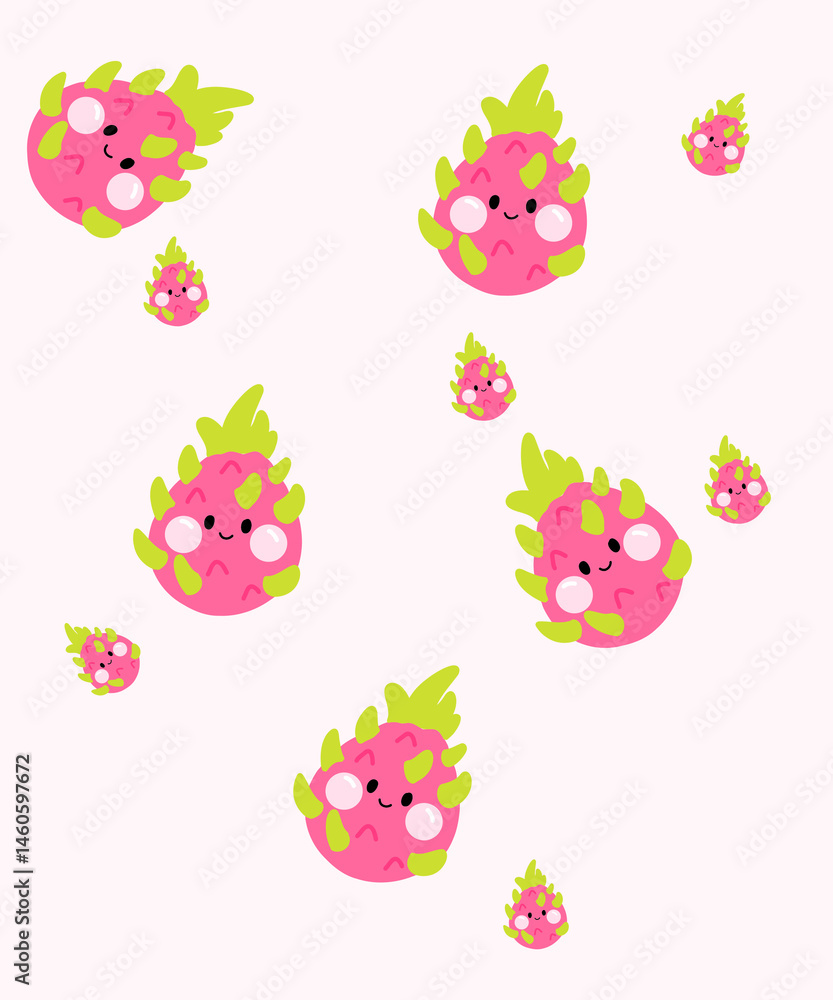 seamless cute cartoon character with pastel color textured illustration. for wallpaper background seamless cute cartoon character with pastel color textured illustration. for wallpaper background