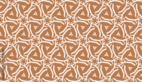 Pattern with polygonal geometric elements. Vector Seamless illustration. Template for wallpaper, interior design, decoration, scrapbooking page.