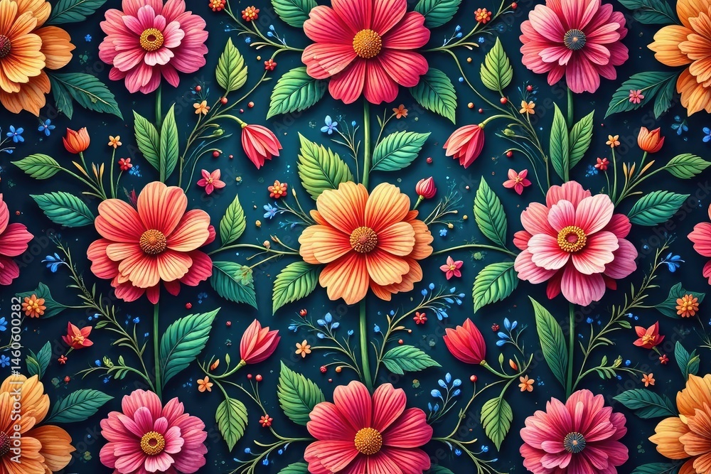 Intricate floral design, repeating seamlessly , seamless background, fabric Intricate floral design, repeating seamlessly , seamless background, fabric