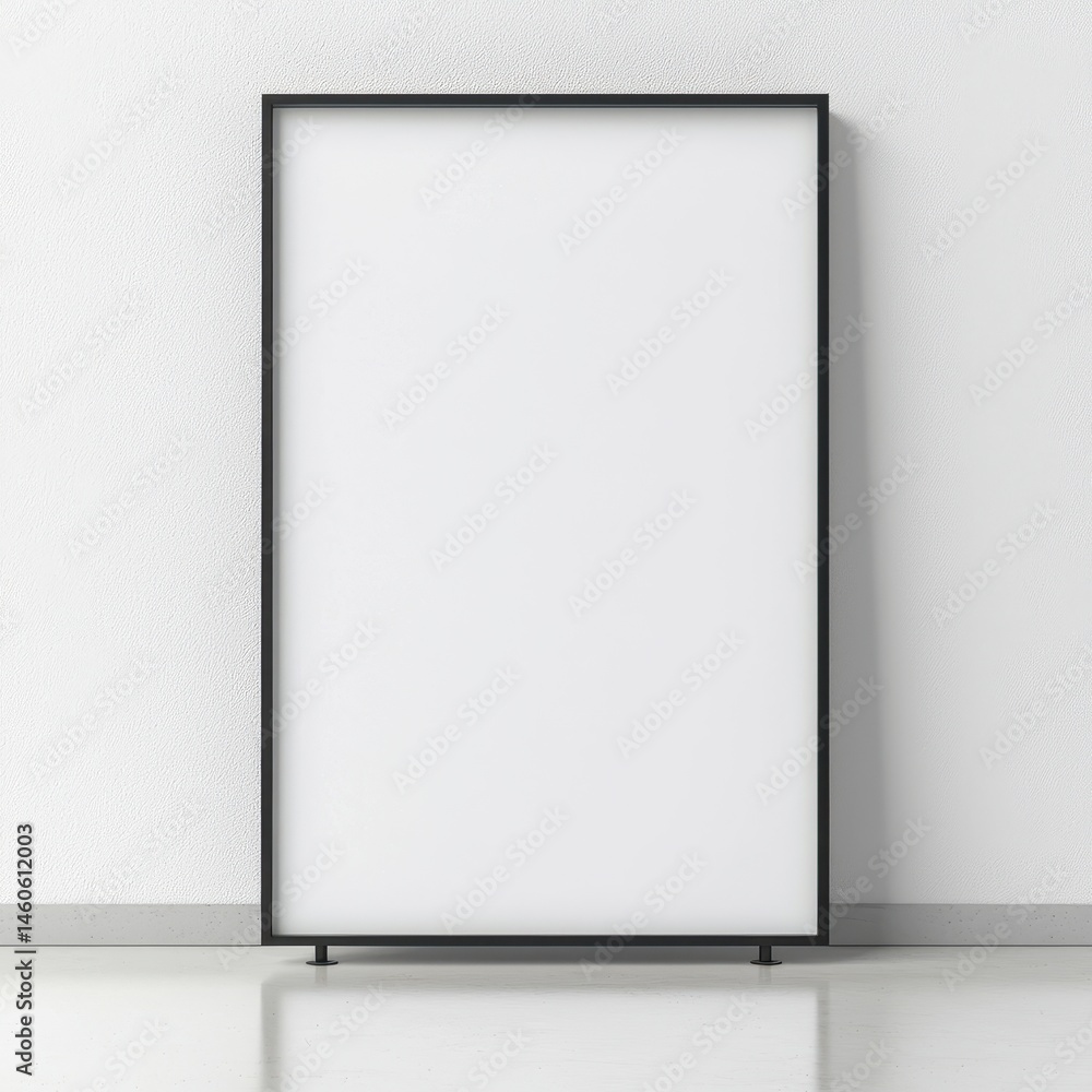 Blank Canvas in Minimalist Setting for Creative Projects and Ideas Blank Canvas in Minimalist Setting for Creative Projects and Ideas