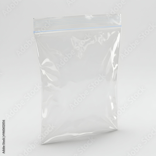 Clear Ziplock Bag Mockup