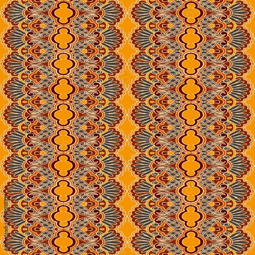 Ikat Mandala tribal fabric pattern, Chinese pattern, suitable for interior decoration, tiles, ceramics, fabrics, clothing, wallpapers, furniture, artwork, carpet, silk, textiles, texture, fashion.
