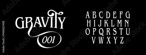 Modern Luxury Fashion Font Alphabet. Elegant Classy fonts for fashion, lettering, logo, brand etc. Typography Typeface Uppercase Lowercase and Number. Editable Vector Illustration.	