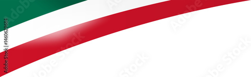 Free Download Mexican Flag Ribbon Corner Border Illustration - GFXLoad