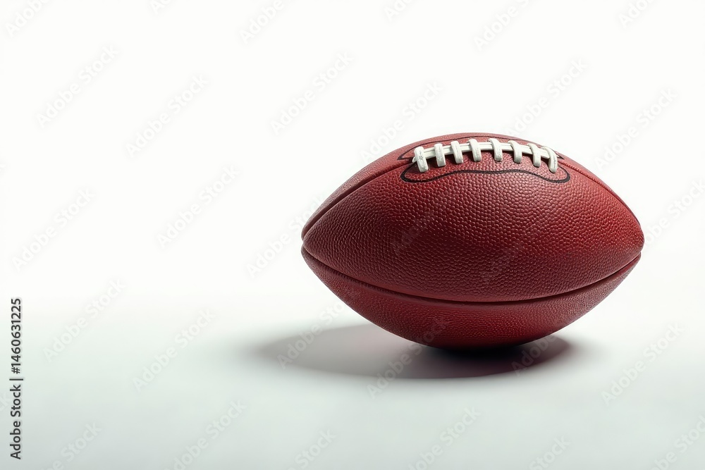 American football, perfectly centered on a plain white background , white background, isolated, gridiron American football, perfectly centered on a plain white background , white background, isolated, gridiron