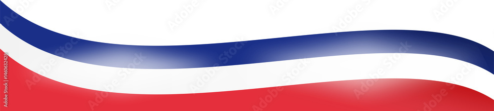 USA Flag Ribbon Corner Border Illustration USA Flag Ribbon Corner Border Illustration