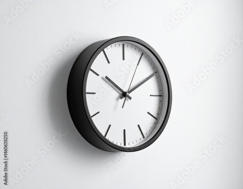 Wallpaper Mural Simple Black Wall Clock With White Face Torontodigital.ca