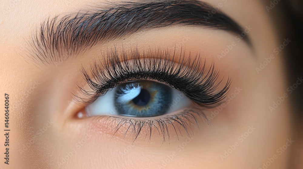 Blue Eye with Long Eyelashes. Blue Eye with Long Eyelashes.