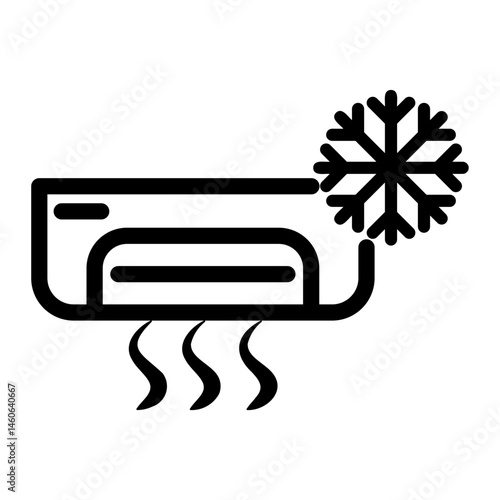 snow flake Line Icon