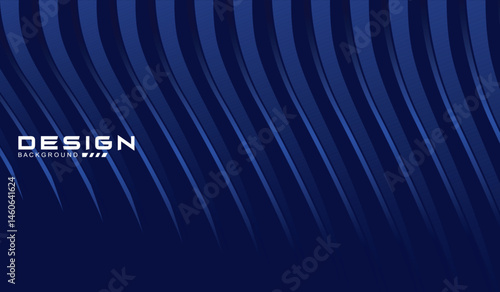 Premium background design with diagonal dark blue stripes pattern. Vector horizontal template for digital lux business banner, contemporary formal invitation, luxury voucher, prestigious gift certific