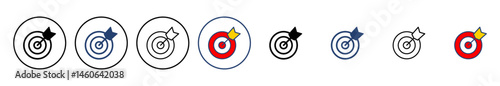 Target icon vector. goal icon vector. target marketing icon vector