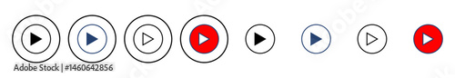 Free Download Play Icon vector. Play button vector icon - GFXLoad