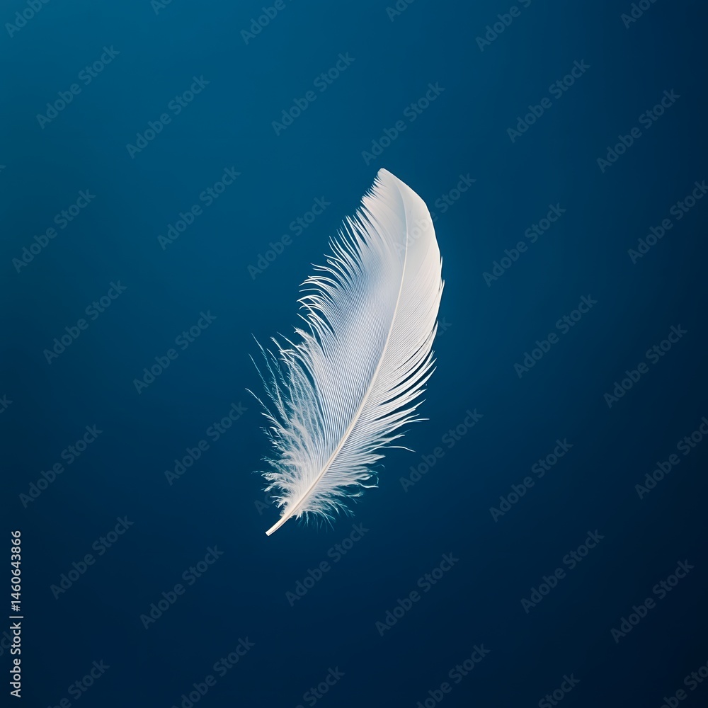 Delicate white feather Delicate white feather