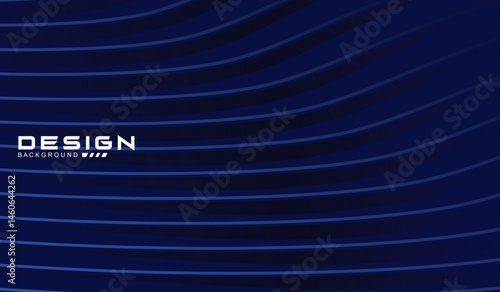 Premium background design with diagonal dark blue stripes pattern. Vector horizontal template for digital lux business banner, contemporary formal invitation, luxury voucher, prestigious gift certific