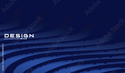 Premium background design with diagonal dark blue stripes pattern. Vector horizontal template for digital lux business banner, contemporary formal invitation, luxury voucher, prestigious gift certific