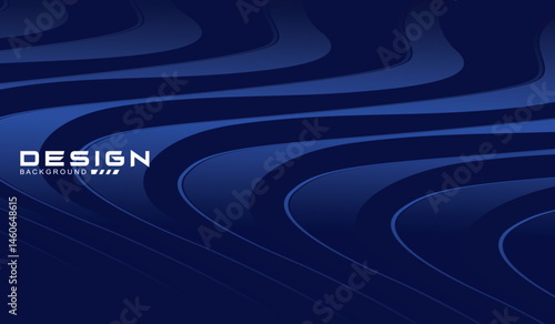 Premium background design with diagonal dark blue stripes pattern. Vector horizontal template for digital lux business banner, contemporary formal invitation, luxury voucher, prestigious gift certific
