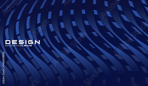 Premium background design with diagonal dark blue stripes pattern. Vector horizontal template for digital lux business banner, contemporary formal invitation, luxury voucher, prestigious gift certific
