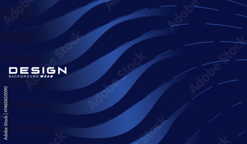 Premium background design with diagonal dark blue stripes pattern. Vector horizontal template for digital lux business banner, contemporary formal invitation, luxury voucher, prestigious gift certific