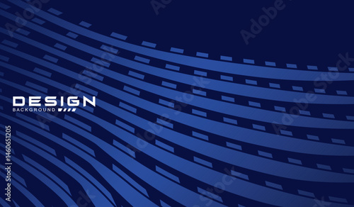 Premium background design with diagonal dark blue stripes pattern. Vector horizontal template for digital lux business banner, contemporary formal invitation, luxury voucher, prestigious gift certific