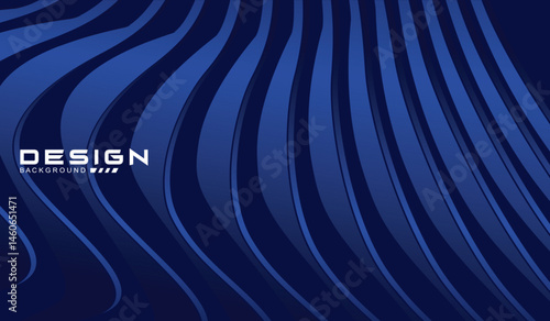 Premium background design with diagonal dark blue stripes pattern. Vector horizontal template for digital lux business banner, contemporary formal invitation, luxury voucher, prestigious gift certific