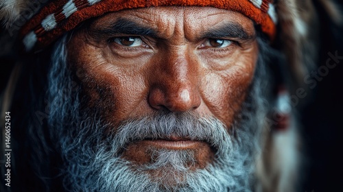 Native American Elder Portrait.