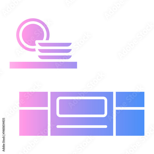 dishware Gradient icon