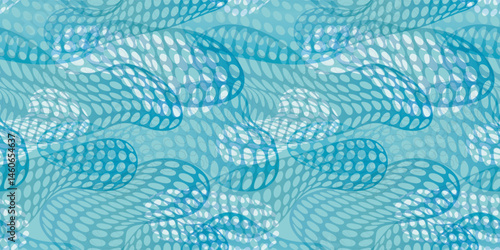 Abstract shapes illustration background. Seamless pattern.Vector. 抽象的なかたちのイラストパターン　背景素材