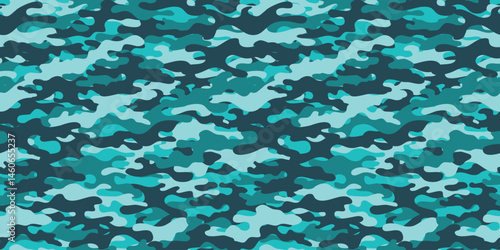 Camouflage background. Seamless pattern.Vector. 迷彩パターン テクスチャ 背景素材