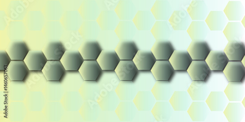 3D geometric pattern of hexagonal blister packs with pills, seamless design, futuristic soccer ball texture, and a modern honeycomb structure