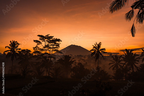 Wallpaper Mural The sun rises over Mount Agung which is a photo from Gianyar Torontodigital.ca