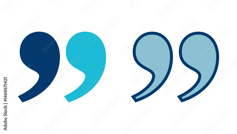 Obraz premium Quote icon vector isolated on white background. Quote sign icon. Quotation mark symbol.