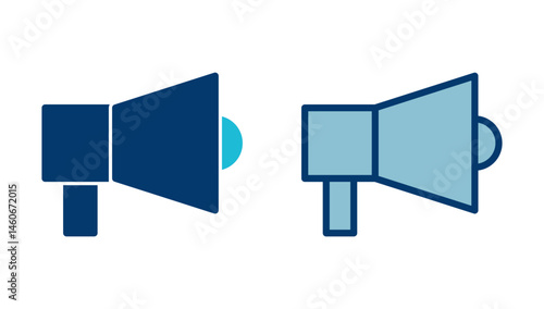 Megaphone icon vector isolated on white background. Loudspeaker icon vector. Volume icon