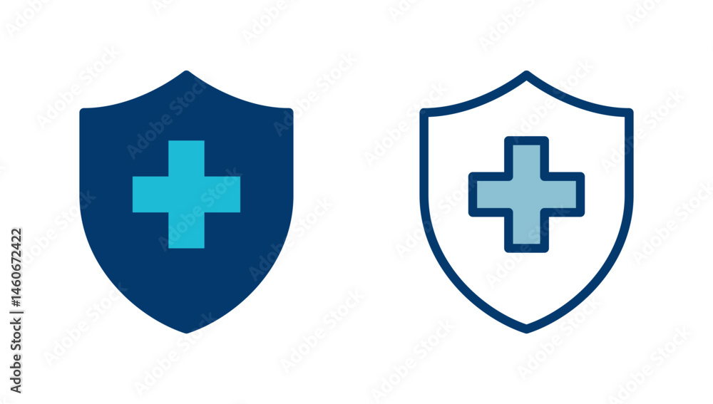 Obraz premium Health insurance icon vector isolated on white background. Insurance health document icon