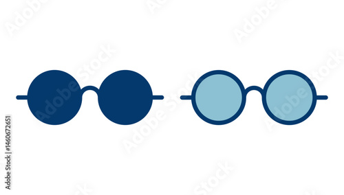 Glasses icon vector isolated on white background. Stylish Eyeglasses. Glasses vector. Optical concept